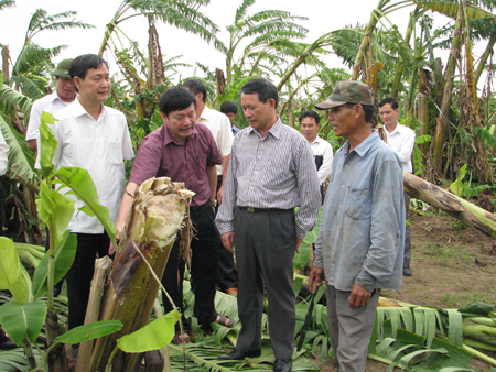 Bí thư Tỉnh Hưng Yên kiểm tra công tác khắc phục hậu quả mưa bão